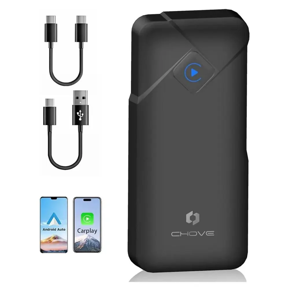 CHOVE 2 in 1 Wireless CarPlay Adapter & Android Auto Wireless Adapter